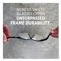 Safety & First Aid | Ansell 3000354 Nemesis Safety Glasses - Black Frame/Clear Lens image number 4