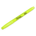 Highlighters | Sharpie 27025 Chisel Tip Pocket Style Highlighters - Fluorescent Yellow Ink, Yellow Barrel (1-Dozen) image number 1