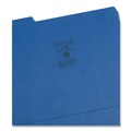 File Folders | Smead 13193 1/3-Cut Tabs Assorted Letter Size 0.75 in. Expansion Colored File Folders - Navy Blue (100/Box) image number 2