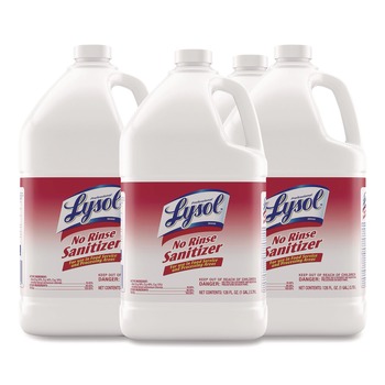Professional LYSOL Brand 36241-74389 1 Gallon Bottle No Rinse Sanitizer Concentrate (4/Carton)
