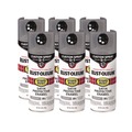 Painting | Rust-Oleum 376872 Stops Rust 5-in-1 Spray Paint, Satin Coastal Gray, 12 oz Aerosol Can, 6/Carton image number 0