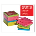 Notebooks & Pads | Universal UNV35617 Fan-Folded 3 in. x 3 in. Self-Stick Pop-Up Notes - Assorted Neon/Yellow (12/Pack) image number 5