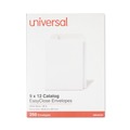 Envelopes & Mailers | Universal UNV44101 EasyClose 9 in. x 12 in. Square Flap Self-Adhesive Closure #10 1/2 Catalog Envelope - White (250/Box) image number 0