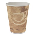  | SOLO 378MS-0029 8 oz. Printed Mistique Polycoated Hot Paper Cup - Brown (1000/Carton) image number 1