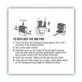 Stamps & Stamp Supplies | COSCO 2000PLUS 065471 2.38 in. x 0.25 in. Replacement Ink Pad for 2000PLUS 1SI40PGL and 1SI40P - Black image number 3