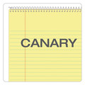 Notebooks & Pads | TOPS 63621 (70) Canary-Yellow 8.5 in. x 11.75 in. Sheets Wide/Legal Rule Docket Ruled Wirebound Pad with Cover - Blue Cover image number 5