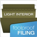 File Folders | Pendaflex 81601 1/3-Cut Tabs Letter Size Hanging Folders - Standard Green (25/Box) image number 2