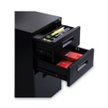 Just Launched | Alera ALEPABBFBL 14.96 in. x 19.29 in. x 27.75 in. 3-Drawers: Box/Box/File Legal/Letter Left or Right File Pedestal - Black image number 2