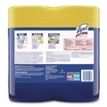 Disinfectants | LYSOL Brand 19200-80296 1-Ply 7 in. x 7.25 in. Lemon and Lime Blossom Disinfecting Wipes - White (2/Pack) image number 3