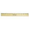 Office & Office Supplies | Westcott 05011 12 in. Long Standard Wood Ruler with Single Metal Edge image number 0