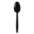Cutlery | Boardwalk BWKTSHWPPBIW Heavyweight Wrapped Polypropylene Teapoons - Black (1000/Carton) image number 2