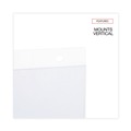 Cleaning & Janitorial Accessories | Universal UNV76882 8.5 in. x 11 in. Vertical Wall Mount Sign Holder - Clear (12/Pack) image number 4