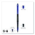Pens | uni-ball 1927701 AIR Medium 0.7 mm Stick Porous Roller Ball Pen - Blue Ink Black/Blue Barrel (1-Dozen) image number 2