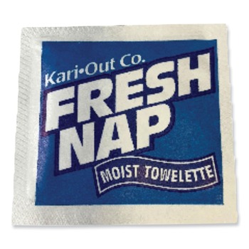 PRODUCTS | Kari-Out 6700305 Fresh Nap 7 in. x 5 in. Individually Wrapped Moist Towelettes - Citrus Scent (1000/Carton)