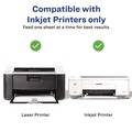 Office & Office Supplies | Avery 08383 74 lbs. 4.25 in. x 5.5 in. Photo-Quality Printable Postcards for Inkjet Printers - Glossy White (100 Cards, 4 Cards/Sheet, 25 Sheets/Pack) image number 6