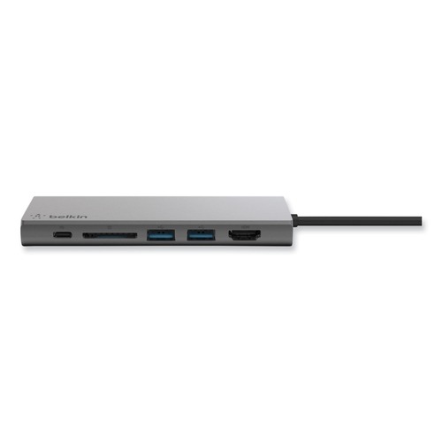 Office & Office Supplies | Belkin F4U092BTSGY 6 Ports USB-C Multimedia Hub - Space Gray image number 0