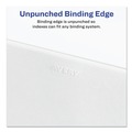 Back to School Sale | Avery 01402 11 in. x 8.5 in. 26-Tab B Avery Style Preprinted Legal Exhibit Side Tab Index Dividers - White (25/Pack) image number 5