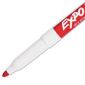 Washable Markers | EXPO 86002A Low-Odor Bullet Tip Dry-Erase Marker - Fine/Red (1-Dozen) image number 3