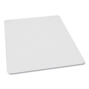ES Robbins 121821 36 x 44 EverLife Light Use Rectangular Chair Mat for Flat Pile Carpet - Clear