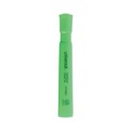 Highlighters | Universal UNV08862 Chisel Tip Fluorescent Green Ink Green Barrel Desk Highlighters (1 Dozen) image number 0