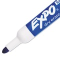Washable Markers | EXPO 82003A Low-Odor Bullet Tip Dry-Erase Marker - Medium/Blue (1-Dozen) image number 1