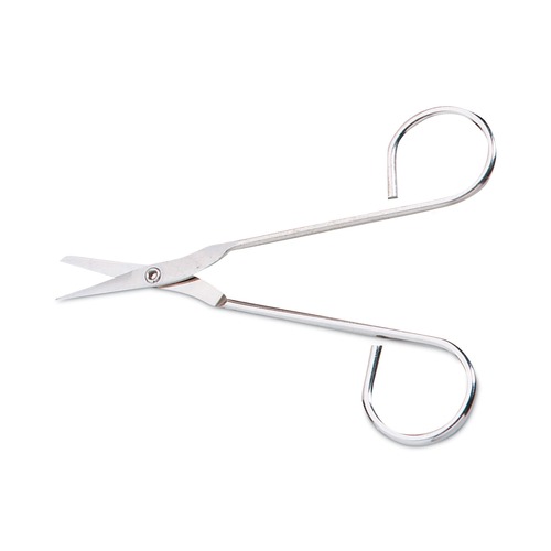 Back to School Sale | First Aid Only FAE-6004 4.5 in. Long Scissors - Straight Nickel Handle image number 0
