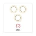 Tapes | Universal UNV51301 3 in. Core 24 mm x 54.8 mm General Purpose Masking Tape - Beige (3/Pack) image number 3