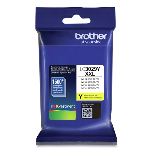 Ink & Toner | Brother LC3029Y LC3029Y INKvestment 1,500 Page-Yield Super High-Yield Ink - Yellow image number 0