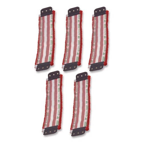 Mops | Unger MD40R SmartColor MicroMop 7.0, 16-in, Red/White, 5/Carton image number 0