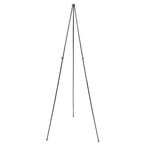 Easels | Quartet 29E 62.38 in. Maximum Height Steel Full Size Instant Easel - Black image number 0