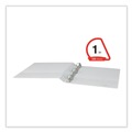 Binders | Universal UNV207421PK 11 x 8.5 1 in. Capacity Slant D-Ring View Binder, 3 Rings - White (12/Carton) image number 10