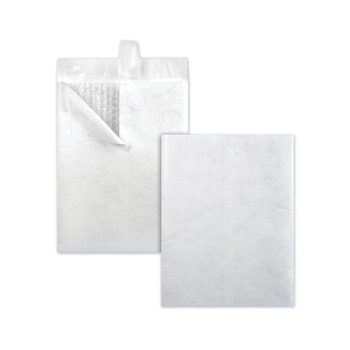 Survivor QUAR7525 9 in. x 12 in. #2E Air Cushion Redi-Strip Adhesive Closure Bubble Mailer of DuPont Tyvek - White (25/Box)