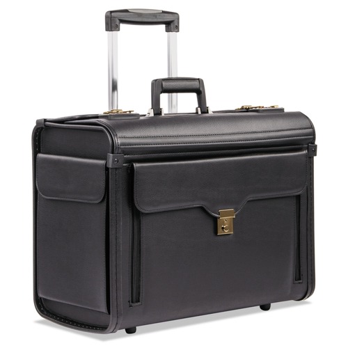 Laptop Briefcases | STEBCO BZCW456110-BLACK 19 in. x 9 in. x 15.5 in. Koskin Catalog Case on Wheels - Black image number 0