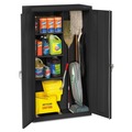Office Filing Cabinets & Shelves | Tennsco JAN6618DH-BLK 36 in. x 18 in. x 64 in. Janitorial Cabinet - Black image number 0