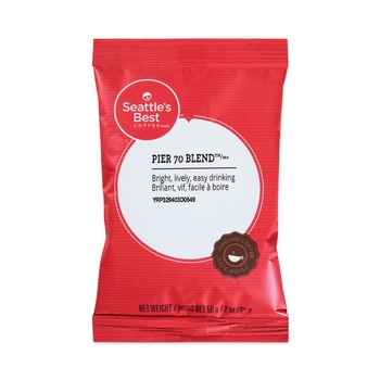 Seattle's Best 12420869 2.1 oz. Packet Premeasured Coffee Packs - Pier 70 Blend (72/Carton)
