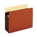 File Folders | Universal UNV17562 Redrope 7 in. Expansion Letter Size Expanding File Pockets - Brown (5/Box) image number 1