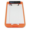 Just Launched | Saunders 00543 1/2 in. Clip Cap 8-1/2 in. x 12 in. Sheets Hi-Vis Deskmate II with calculator - Orange image number 1