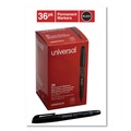 Permanent Markers | Universal UNV07070 Fine Bullet Tip Pen-Style Permanent Marker - Black (36/Pack) image number 5