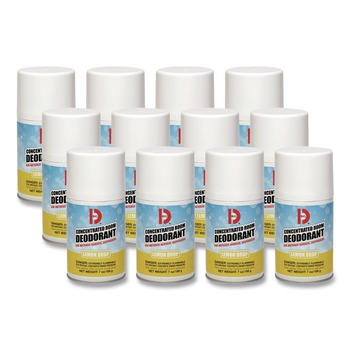  | Big D Industries 045100 7 oz Metered Concentrated Room Deodorant - Lemon Scent (12/Carton)