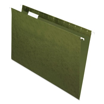 Pendaflex 81622 1/5-Cut Tabs Legal Size Hanging Folders - Standard Green (25/Box)