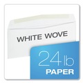 Envelopes & Mailers | Quality Park QUA90020 24 lbs. Bond Weight Paper 4.13 in. x 9.5 in. #10 Commercial Flap Side Seam Gummed Closure Business Envelope - White (500/Box) image number 8