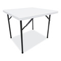 Alera | Alera ALEPT36SW 36 in. x 36 in. x 29.25 in. Square Plastic Folding Table - White image number 0