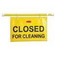Mailroom Equipment | Rubbermaid Commercial FG9S1500YEL 50 in. x 1 in. x 13 in. Site Safety Hanging Sign - Yellow image number 0