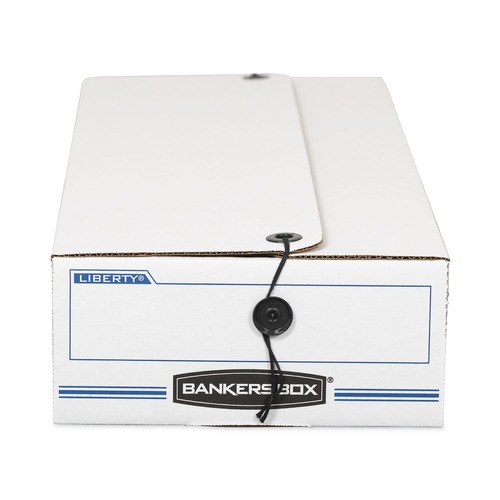 Mailing Boxes & Tubes | Bankers Box 00005 LIBERTY 11 in. x 24 in. x 5 in. Check and Form Boxes - White/Blue (12/Carton) image number 0
