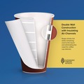 Cups and Lids | Dart DWTG24ST Thermoguard 24 oz. Insulated Paper Hot Cups - Steam Print (600/Carton) image number 4