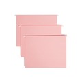 Back to School Sale | Smead 64066 Letter Size 1/5-Cut Tabs Colored Hanging File Folders - Pink (25/Box) image number 0