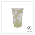 Cups and Lids | Eco-Products EP-BHC16-WAPK 16 oz. World Art Renewable and Compostable Paper Hot Cups - Moss (50/Pack) image number 4