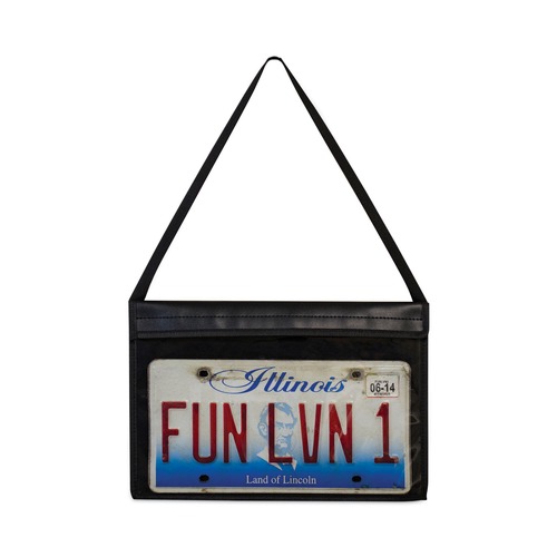 File Folders | C-Line 41902 9 x 12 75-Sheet 1-Pocket Shop Ticket Holder with Strap - Black Stitching image number 0