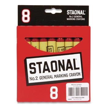 ARTS AND CRAFTS | Crayola 520002038 Staonal Marking Crayons, Red, 8/Box
