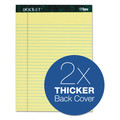 Notebooks & Pads | TOPS 63406 (50) Canary-Yellow 8.5 in. x 11.75 in. Sheets Wide/Legal Rule Docket Ruled Perforated Pads (6/Pack) image number 2
